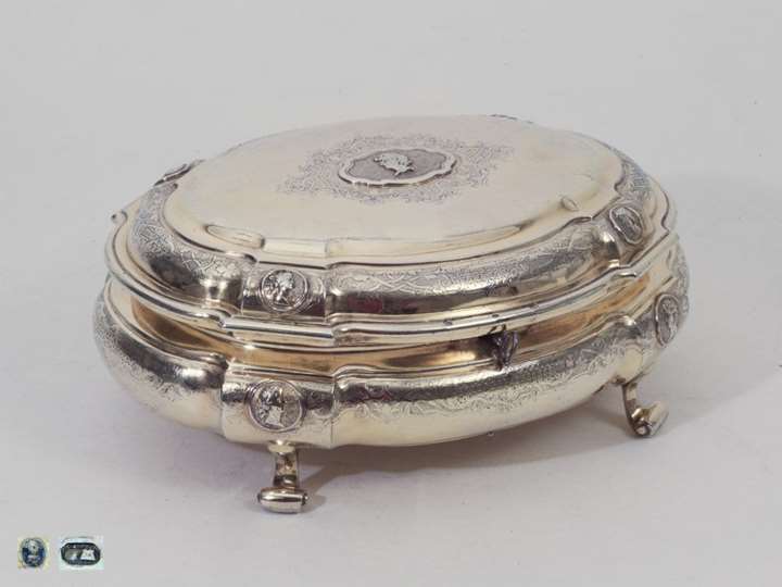Fine German Silver-Gilt Toilet-Box